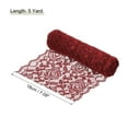 thumbnail image 2 of Uxcell 7 Inch Wide 5 Yard Lace Ribbon Floral Pattern Burgundy Red Lace Trim Ribbon for Sewing Making, and DIY Crafts, 2 of 5