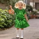 thumbnail image 4 of Niñas Vestido de Día de San Patricio 3-12 Años Niños Niños Verano Casual Cuello Redondo Manga Corta Vestido de Verano, 4 of 9