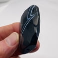 thumbnail image 4 of Onyx Flat Faceted Rectangular Pendant Bead | 50x48x14mm | Black White | 1 Bead |, 4 of 12