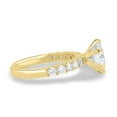 thumbnail image 4 of ESTE ORIGIN 2.00Ct Round Cut Lab-Grown Diamond 6 Claw Solitaire Engagement Ring – Half Eternity in 18K White Gold for Women, 4 of 7