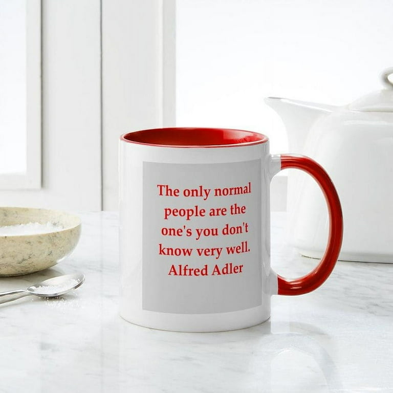 CafePress - Alfred Adler Quotes Mug - 11 oz Ceramic Mug - Novelty Coffee  Tea Cup - Walmart.com