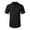 Black (New Upgrade), variant on Cotton Linen Short Sleeve Shirt for Men Casual Breathable Henley Shirts Solid Color Summer Beach Tee Tops Light Blue M