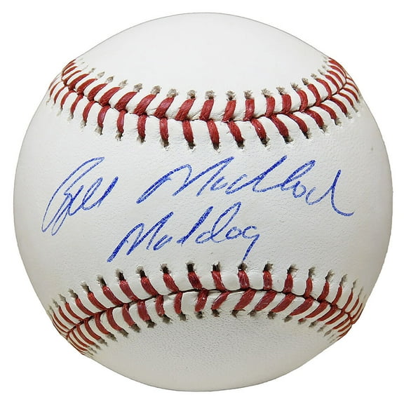 Bill Madlock Signed Rawlings Official MLB Baseball w/Mad Dog