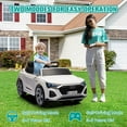 thumbnail image 4 of 12V Ride on Cars Kids for Boys Girls, Licensed Audi SQ8 Ride on Toys with Remote Control, Battery Powered Kids Electric Car Vehicle with Music, LED Lights, 3 Speed, 4 Wheeler, White, 4 of 10