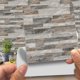 thumbnail image 1 of 20 Piezas Adhesivo Decorativo para Azulejos para Baño y Cocina Pegatinas para Azulejos, Imitación de Cuero Estilo Ladrillo Piedra de Imitación 3D Decoración Autoadhesiva Impermeable, 1 of 4