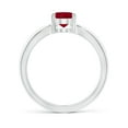 thumbnail image 2 of Angara Natural 1.25 Ct. Ruby Solitaire Ring in Sterling Silver for Women (Ring Size: 7), 2 of 9