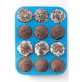 thumbnail image 4 of 12-Cup Silicone Muffin Pan 2 Pack - Nonstick Silicone Molds for Baking Muffins, Cakes, Bread, Tarts - BPA Free, 4 of 5