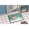 thumbnail image 4 of Brown and White Terrier Snowman Christmas Door Mat, 4 of 4