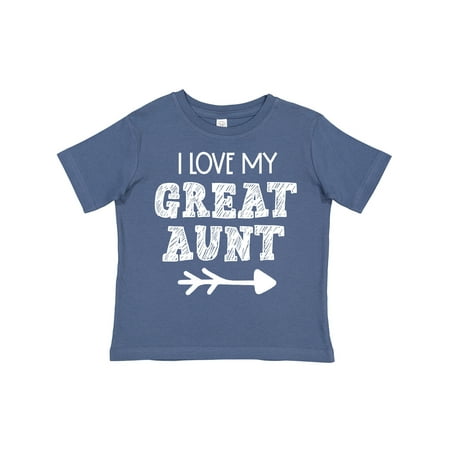 

Inktastic I Love My Great Aunt with Arrow Gift Toddler Boy or Toddler Girl T-Shirt