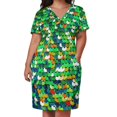 thumbnail image 2 of Vestido holgado con bolsillos y lentejuelas funky para mujer, vestidos largos de noche para mujer, vestidos largos para mujer, 2 of 6