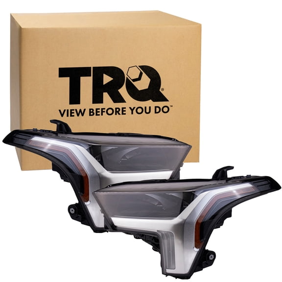 TRQ Headlight Assembly Set Driver & Passenger Side TO2502317 TO2503317 Fits 2023-2024 Toyota Sequoia 2022-2024 Tundra