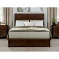 thumbnail image 2 of AFI, Andorra Queen Platform Bed with Panel Footboard and Twin XL Trundle, Walnut, 2 of 10