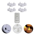 thumbnail image 1 of SHOWERORO 12pcs Votive LED Candles LED Candle Lamp White Remote Control Operation for Friends, 1 of 8