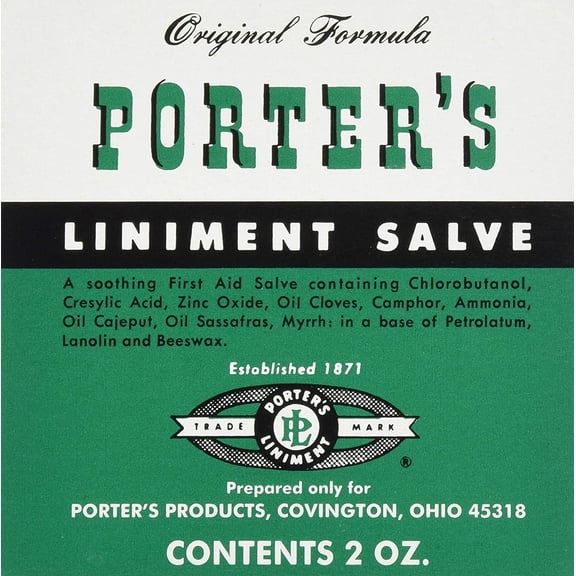 Porter's Original Formula Body Salve, 2 oz, Pack of 1