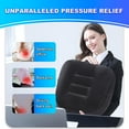 thumbnail image 4 of Extra Thick Seat Cushion, Large Chair Cushion Booster for Office Chair to Rise Height, Velvet Cover with Handle and Anti-Slip Bottom, PP Cotton Filling - Relieves Back Pain - 18"X16"X6" Black, 4 of 13