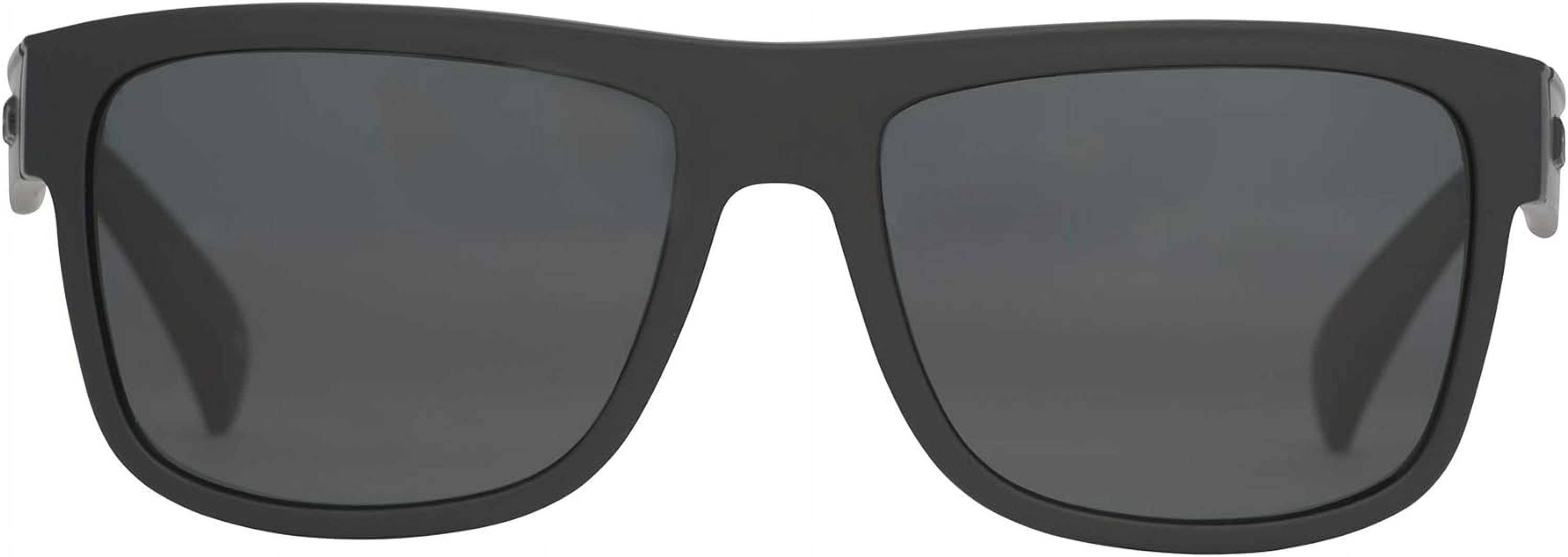 HUK, Polarized Lens Eyewear With Performance Frames, Fishing, Sports & Outdoors  Sunglasses (Clinch) Gray / Matte Black Medium/Large 