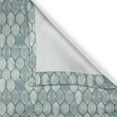 thumbnail image 6 of Ambesonne Geometric Grommet Curtain, Oval Doodle, 50" x 63", Coconut Turquoise, 6 of 6