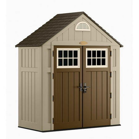 Suncast 7.5' x 3.5' Alpine Shed, Taupe - Walmart.com