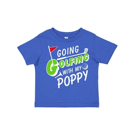 

Inktastic Going Golfing with My Poppy- Kids Golf Gift Toddler Boy or Toddler Girl T-Shirt