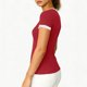 thumbnail image 4 of Camisas de Manga Corta para las Mujeres Blusas Casuales Cuello en V Color Sólido Plisado Primavera, 4 of 6