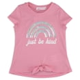 thumbnail image 2 of Young Hearts Toddler Girl 2Pk Be Kind Tees, Size 2T-4T, 2 of 6