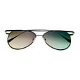 thumbnail image 6 of John Varvatos Mens Matte Black Silver Metal Aviator Sunglass V535, Gradient Lens, 6 of 8