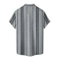thumbnail image 4 of Lumtrix Mens Hawaiian Shirt Short Sleeve Button Down Shirts Tropical Tie Dye Gradient Summer Beach Shirt for Men Vacation Clothes Blue XL, 4 of 5