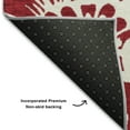 thumbnail image 3 of Addison Rugs Premium Machine Washable Mayfield  Burgundy 8' x 8' Round Rug, 3 of 5