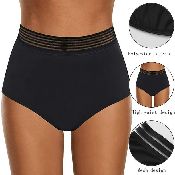 High-Waisted Bikini Bottoms, Bathing Suit, Swimsuits for Women Briefs Pants  