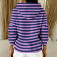 thumbnail image 4 of Levmjia Womens Hooded Sweatshirt Loose Striped Printed Long Sleeve Casual Pullover Hoodie Soft Comfortable Work Home Relaxation Daily Wear, 4 of 4
