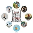 thumbnail image 6 of Disketp Monkey Drawstring Backpack Drawstring Gym Bags Draw String Bags for Sports, Gym, Travel, Swimming, Beach-Small, 6 of 6
