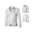 thumbnail image 4 of 2023 Spring Autumn Plush New Leisure Fashion Men Leather Coat Slimming Coat Motorcycle Men Wear, 4 of 4