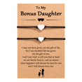 thumbnail image 1 of Bonus Daughter and Bonus Mom Matching Heart Bracelet for Stepdaughter Stepmom, 1 of 7
