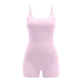 thumbnail image 4 of Plus Size Fashion for Women Summer Sleeveless Cross Back Tank Top and Legging Matching Set Yoga Gym Outfits, 4 of 8