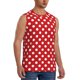 thumbnail image 2 of Balery Red Polka Dot Camisetas sin mangas para hombre, absorbe la humedad y protege contra el mal olor.-3X-Large, 2 of 7