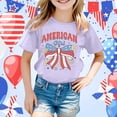 thumbnail image 2 of Gunia Kids Boys Girls 250Th Anniversary Shirt Short Sleeve 4Th Of July Independence Day Flag Patriotic Casual Crewneck Tops Tee Leisure T Shirt For Toddler To 3-13 Years, 2 of 4