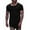 Black, variant on Mens Plus Size Shirts Fashion Personality Men's Casual Slim Short-sleeved Shirt Top Blouse