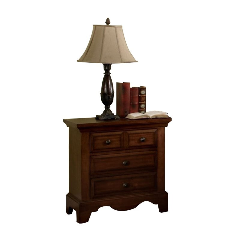 light walnut nightstand