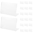 thumbnail image 1 of Miangastore 20Pcs Transparent Acrylic Price Tag Display Stands L Shape Display Stands, 1 of 8