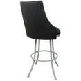 thumbnail image 2 of Melisima Extra Tall 34" Metal Bar Stool - Grey Vinyl - White, 2 of 3