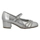 thumbnail image 1 of Balerina Niña Tropicana Flats Tacón Cómodo plateado 21, 1 of 4