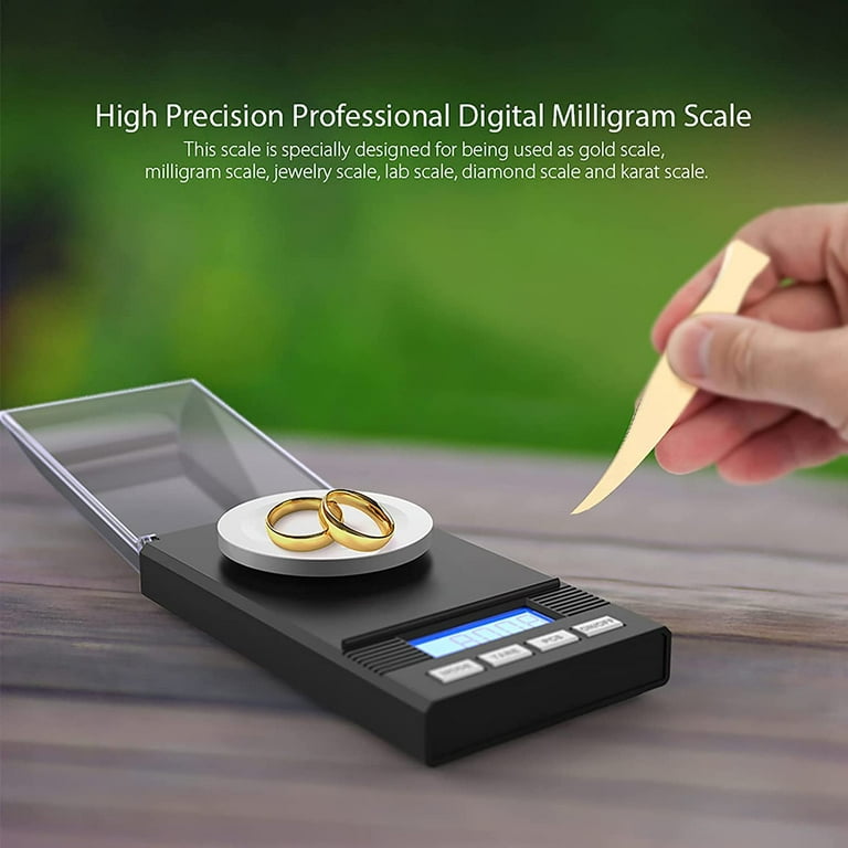 High Precision Digital Milligram Jewelry Scale, 30 x 0.001 Gram, Reloading,  Jewelry and Gems Medicine Powder Digital Gram Scales, Calibration Weights