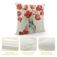 thumbnail image 4 of COMIO Spring Tulip Pillow Covers Red Vases Floral Pillow Cases Throw Pillows Farmhouse Valentines Decoration for Living Room Bedroom Cushion Outdoor, 4 of 5