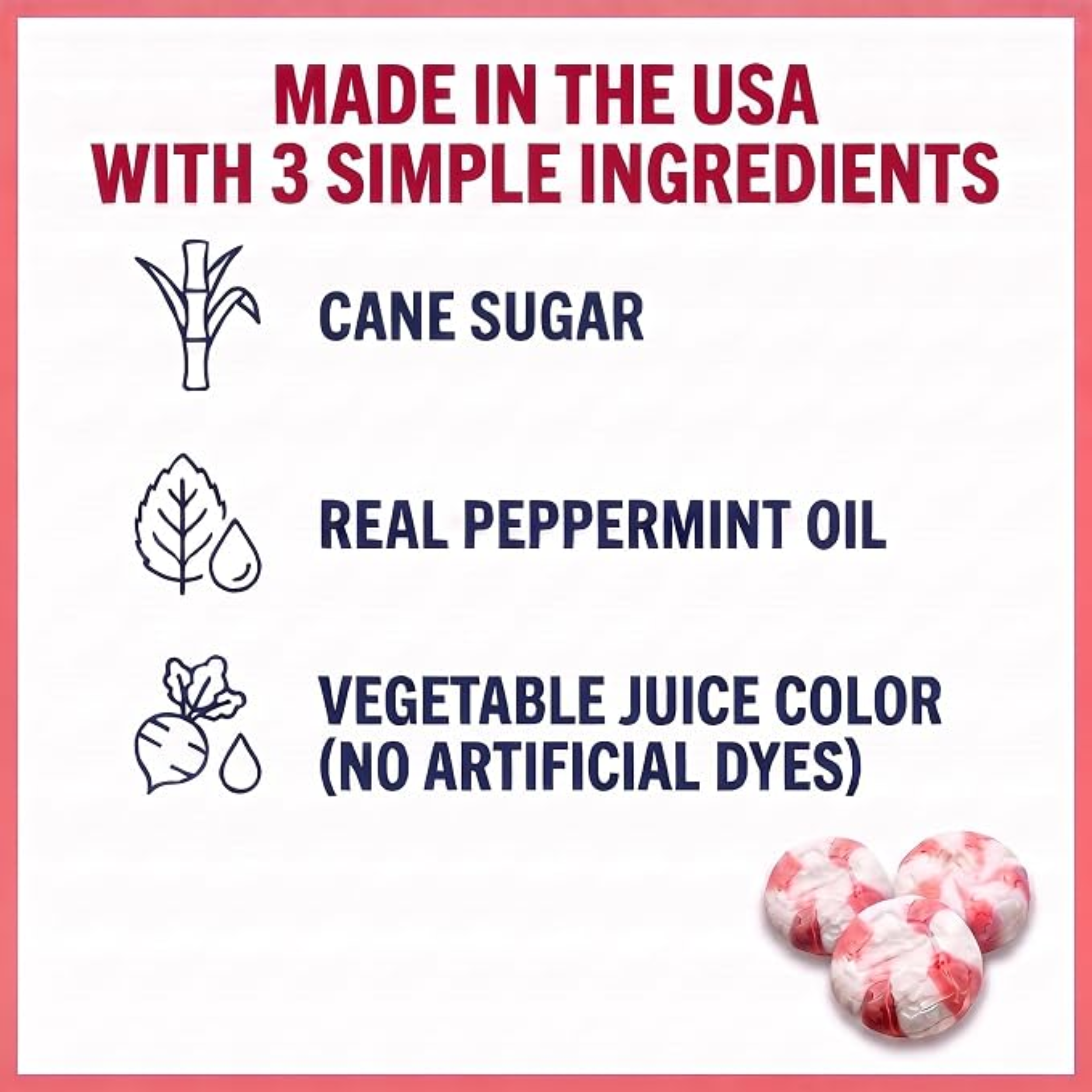 Red Bird Peppermint Candy Puffs, 52 oz Tub photo 4