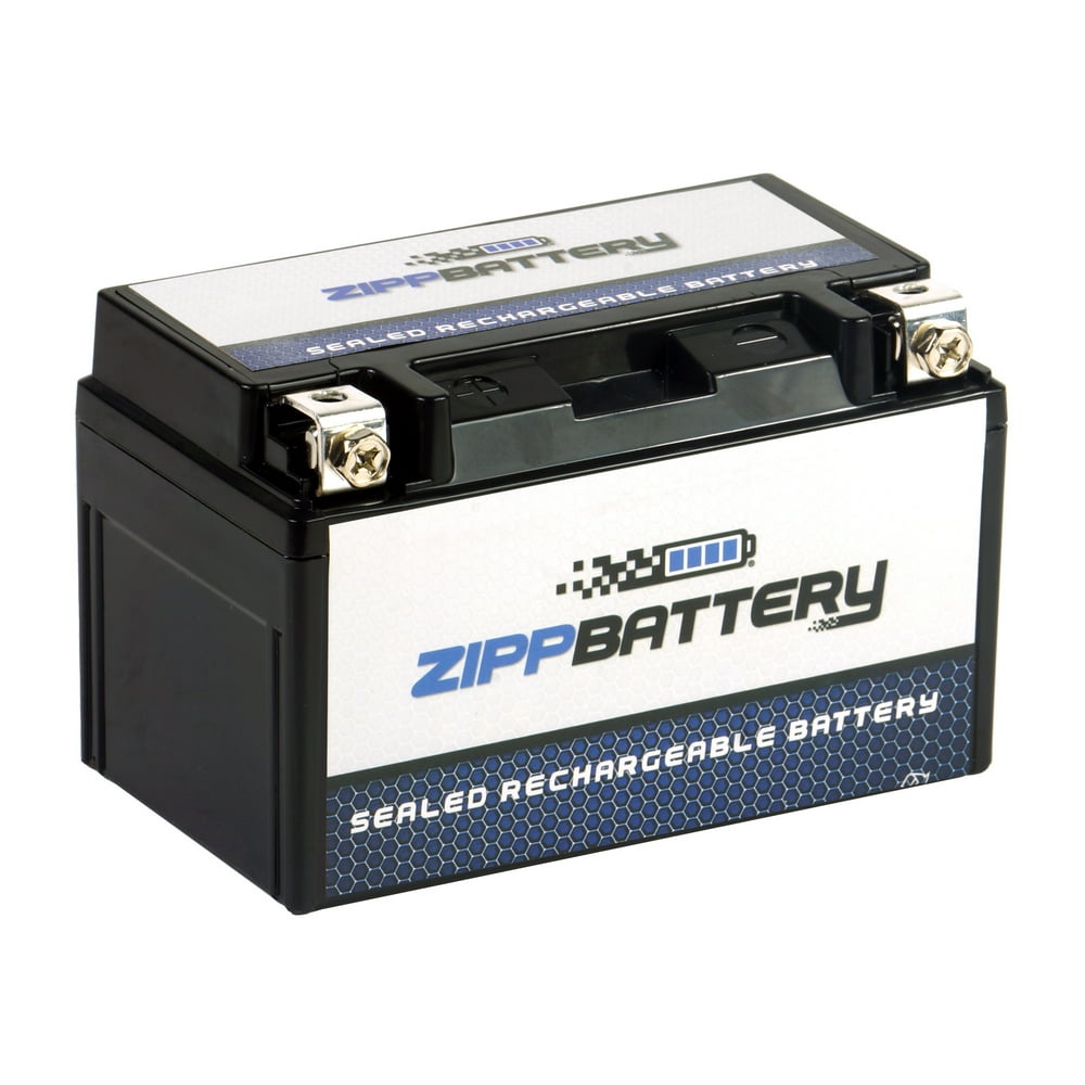 Zipp Battery YTZ10S-BS (YTZ10S 12 Volt,8.6 Ah, 190 CCA) Motorcycle ...