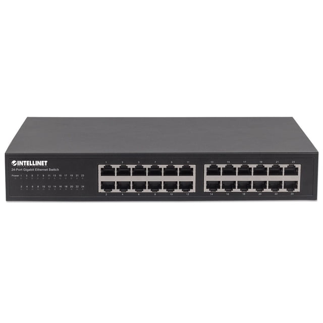 Switch Intellinet Gigabit Ethernet 561273, 24 Puertos 10/100/1000 Mbps - No Administrable.