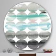 thumbnail image 3 of Designart 'geometric Neutral Glue Circles' Geometric Metal Circle Wall Art, 3 of 3