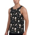 thumbnail image 2 of Zufioo cute Skull bone Print Men's Vest, Sleeveless Quick-drying Muscle T-shirt, Suitable for Sports Fitness, Home Leisure Wear-Small, 2 of 7
