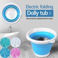 thumbnail image 1 of Vaidha Portable Mini Turbo Washing Machine Foldable USB Powered Laundry Washer Set, 1 of 7
