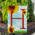 thumbnail image 4 of America Forever Summer Sunflower Ladybugs Monogram Garden Flag Letter H 12.5 x 18 inches Yellow Floral Spring Double Sided Vertical Outdoor Yard Lawn Decorative Yellow Hello Sunshine Garden Flag, 4 of 5